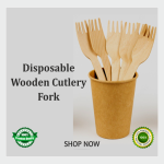 Disposable Wooden Fork (100 Pcs)