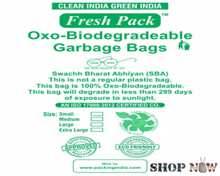 Fresh Pack Oxo-Biodegrdable Garbage Bags