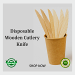 Disposable Wooden Knife (100 Pcs)
