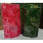 PRINTED STANDY POUCH WITH TRANSPARENT WINDOW 100 X 160 MM  STANDY + ZIP LOCK BAG 1kg