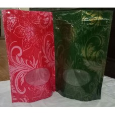 PRINTED STANDY POUCH WITH TRANSPARENT WINDOW 170 X 260 STANDY + ZIP LOCK